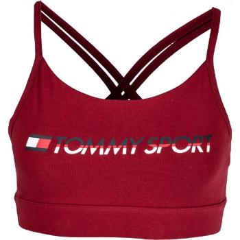 Tommy Hilfiger SPORTS BRA LOW IMPACT CO/EA LOGO Dámská sportovní podprsenka, vínová, velikost XS