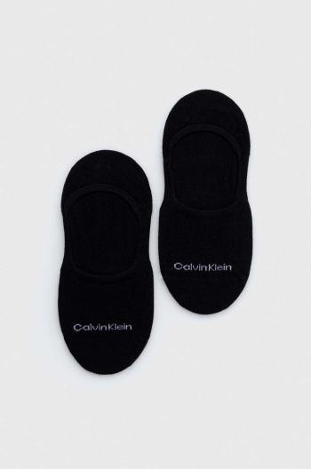 Ponožky Calvin Klein 2-pack dámské, černá barva