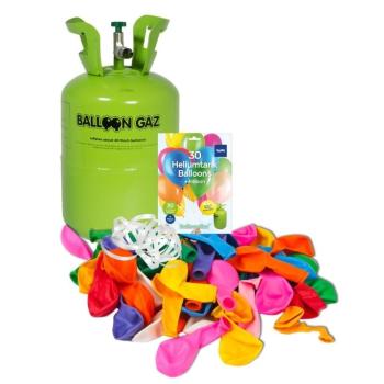 Helium do balónků jednorázová nádoba 250 l + 30 balónků - Folat