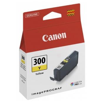 CANON PFI-300 Y - originální cartridge, žlutá, 14,4ml