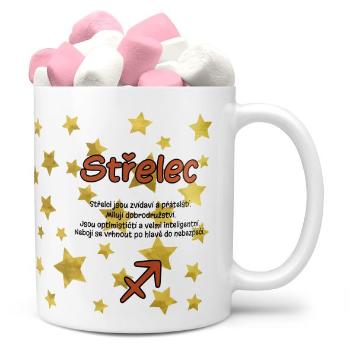 Hrnek Znamení pro děti -  Střelec (23.11. - 21.12.) (Náplň hrníčku: Marshmallow)