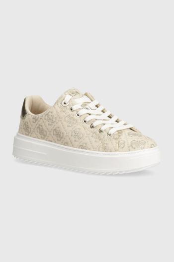 Sneakers boty Guess DENESA10 béžová barva, FLTD10 LEL12