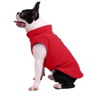 Fleece mikina pro psa s poutkem červená  (SURhra041nad)