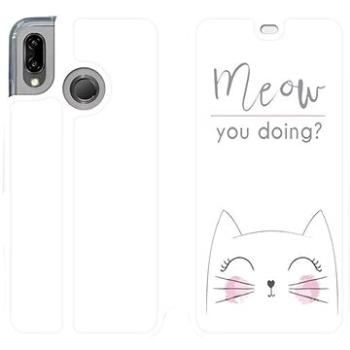 Flipové pouzdro na mobil Huawei P20 Lite - M098P Meow you doing? (5903226257225)