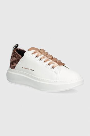 Kožené sneakers boty Alexander Smith Wembley bílá barva, ASBAWYW0341WCP