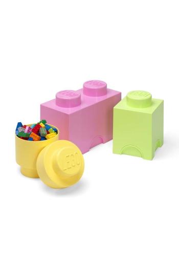 Sada skladovacích nádob s víkem Lego 3-pack