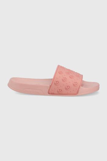 Pantofle Pepe Jeans Slider Sport dámské, růžová barva