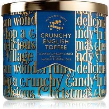 Bath & Body Works Crunchy English Toffee vonná svíčka 411 g