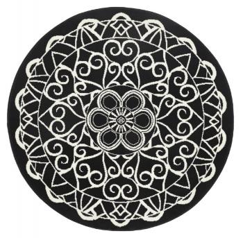 Zala Living - Hanse Home koberce Kusový koberec Capri 102567 - 140x140 (průměr) kruh cm Černá