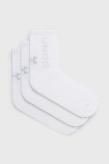 Ponožky Under Armour (3-pak) bílá barva