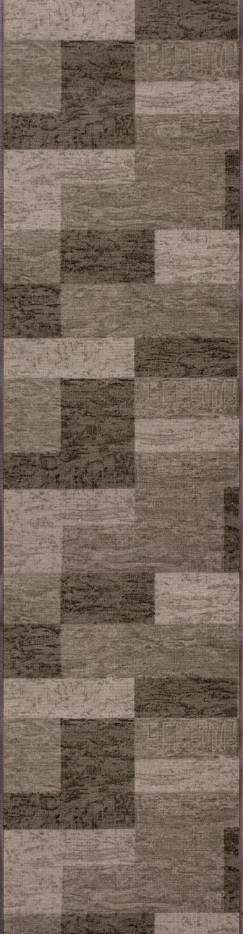 Associated Weavers koberce Protiskluzový běhoun na míru Icona 44 s obšitím - šíře 67 cm s obšitím Hnědá