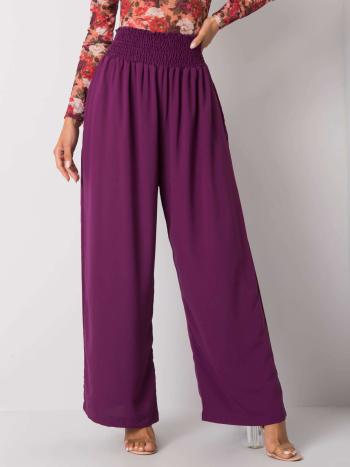 Fialové dámské volné kalhoty RO-SP-8012.91P-purple Velikost: L