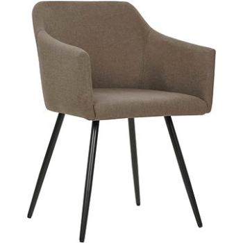 Jídelní židle 2 ks taupe textil (323102)