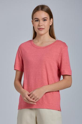 TRIČKO GANT D2. LINEN SS T-SHIRT růžová XL