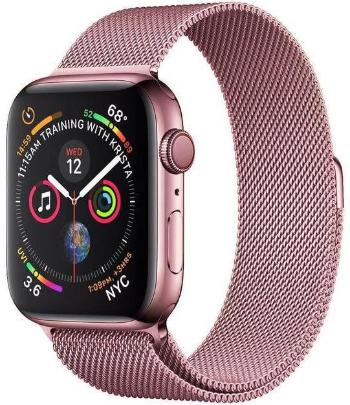 4wrist Ocelový milánský tah pro Apple Watch - Růžový 42/44/45/49 mm