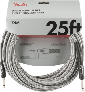 Fender Professional Series 25' Instrument Cable White Tweed