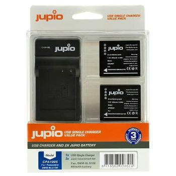 Set Jupio 2x DMW-BLG10 - 900 mAh + USB Single Charger