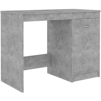 Psací stůl betonově šedý 100 x 50 x 76 cm dřevotříska