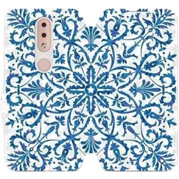 Flipové pouzdro na mobil Nokia 4.2 - ME01P Modré květinové vzorce (5903226892136)