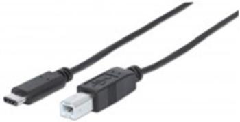 Manhattan 354950 USB-C samec USB 2.0-B samec, 2m, černý