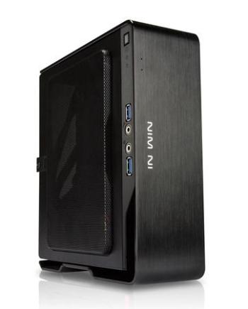 IN WIN PC skříň BQ696 MINI ITX (150W) PIANO BLACK, BQ696 BLACK