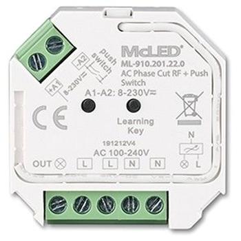 McLED RF přijímač do krabičky pro spínání svítidel, max. 400W/230VAC (ML-910.201.22.0)