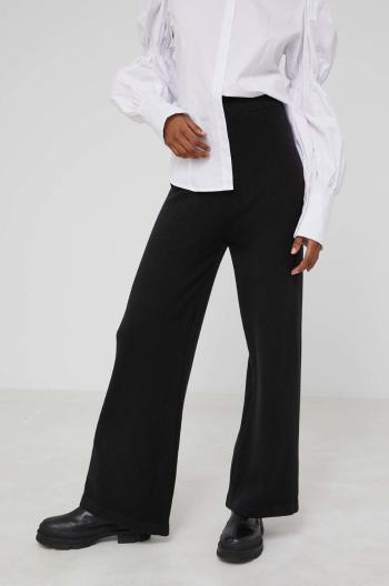 Kalhoty Answear Lab dámské, černá barva, hladké