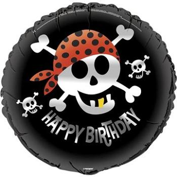 Foliový balón pirát - happy birthday - narozeniny - 45 cm (11179405077)