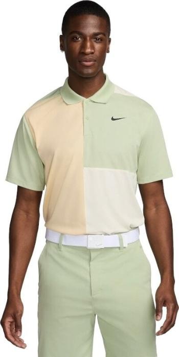 Nike Dri-Fit Victory+ Blocked Mens Honeydew/Coconut Milk/Pale Vanilla/Black XL Polo košile