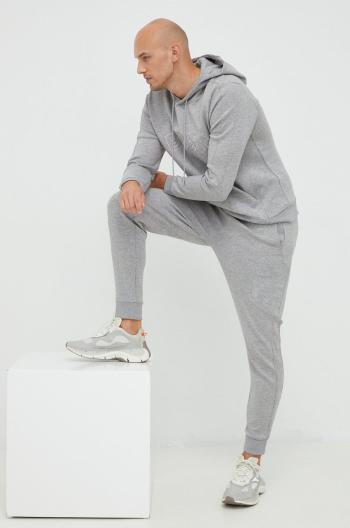 Tepláky BOSS Boss Athleisure pánské, šedá barva, s aplikací