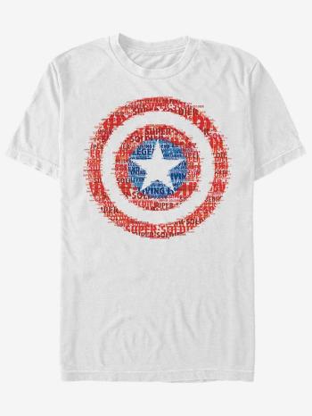 ZOOT.Fan Captain America Shield Marvel Triko Bílá