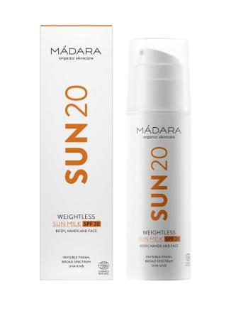 MÁDARA Lehké opalovací mléko SPF20 150 ml