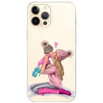 iSaprio Kissing Mom - Blond and Girl pro iPhone 12 Pro Max (kmblogirl-TPU3-i12pM)