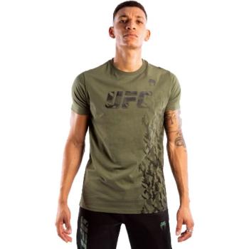 Venum UFC AUTHENTIC FIGHT WEEK Pánské triko, khaki, velikost XL