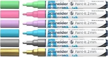 SCHNEIDER 120196 akrylové popisovače "Paint-It 310" sada 6 barev 2 mm