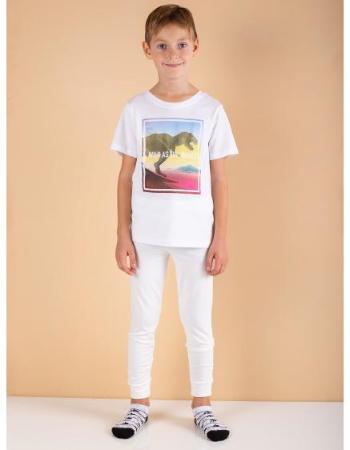 Termoaktivní kalhoty pro chlapce v barvě ecru