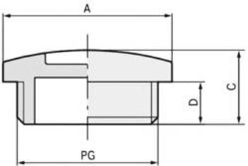 Záslepka LAPP SKINDICHT BLK PG 29 RAL 7035 LGY, 52006000, polystyren, šedobílá (RAL 7035), 50 ks