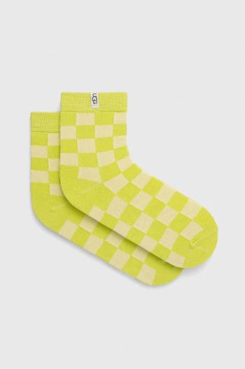 Ponožky UGG dámské, zelená barva
