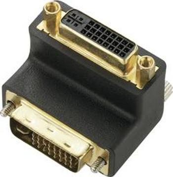 DVI adaptér Renkforce RF-2959686, [1x DVI zástrčka 24+5pólová - 1x DVI zásuvka 24+5pólová], černá