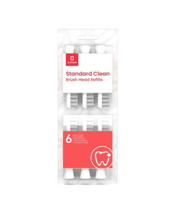Oclean Standard Clean Soft náhradní hlavice 6 ks bílé