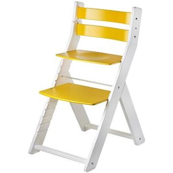 Rostoucí židle Wood Partner Sandy Kombi Barva: bílá/žlutá (8592927752787)