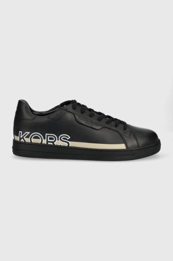 Kožené sneakers boty Michael Kors Keating černá barva