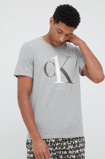 Plážové tričko Calvin Klein Underwear šedá barva