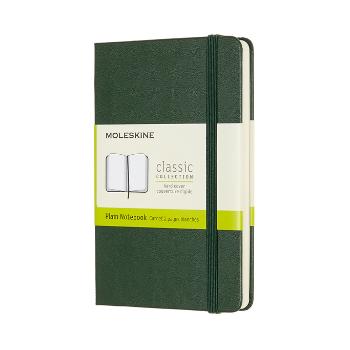 Zápisník tvrdý čistý zelený S (192 stran)