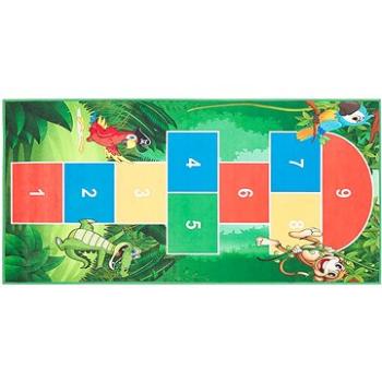 Dětský hrací koberec 80x150 cm zelený BABADAG, 237718 (beliani_237718)