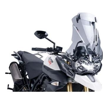 PUIG TOURING s přídavným plexi kouřová pro TRIUMPH Tiger 800 (2011-2017) (5918H)