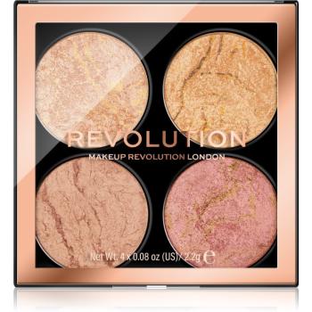 Makeup Revolution Cheek Kit paletka na tvář odstín Fresh Perspective 4 x 2.2 g