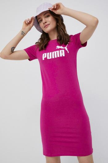 Šaty Puma 848349 růžová barva, mini, přiléhavá