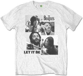 The Beatles Tričko Let it Be White S