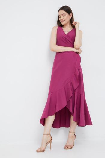 Šaty Pennyblack fialová barva, maxi